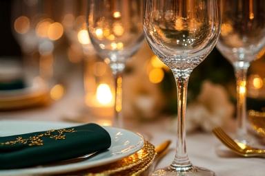 Allestimento tavola elegante