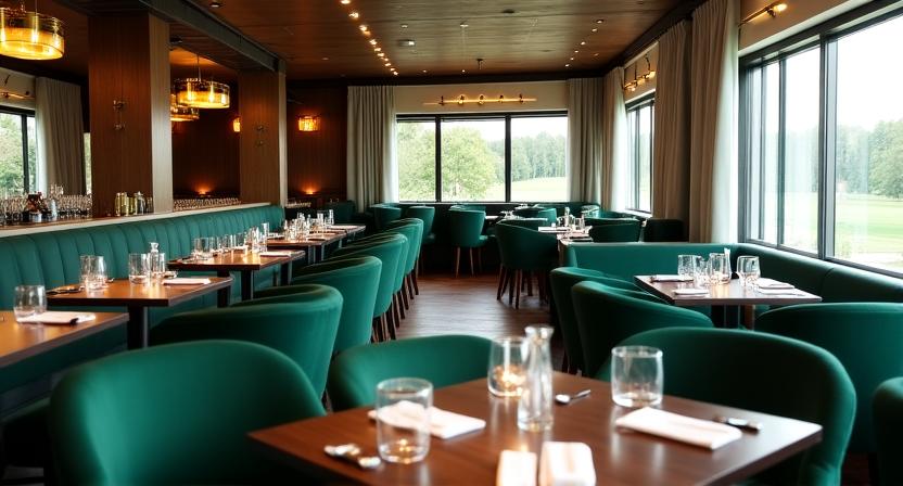 Interno elegante del ristorante Lince Links